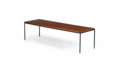 Paul McCobb Paul Mccobb Tobacco Brown Maple And Wrought Iron Cocktail Coffee Table - 3169390