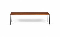 Paul McCobb Paul Mccobb Tobacco Brown Maple And Wrought Iron Cocktail Coffee Table - 3169391