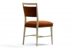 Paul McCobb Set of 20 Paul McCobb Mahogany Dining Chairs in Ivory with New Velvet Upholstery - 4455274