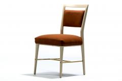 Paul McCobb Set of 20 Paul McCobb Mahogany Dining Chairs in Ivory with New Velvet Upholstery - 4455280