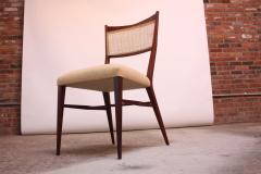 Paul McCobb Set of Eight Stained Mahogany and Cane Directional Dining Chairs by Paul McCobb - 799403