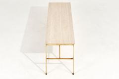 Paul McCobb Travertine Brass Low Console 1960 - 2410331