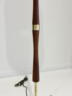 Paul McCobb VINTAGE BRASS AND WALNUT FLOOR LAMP - 4719562