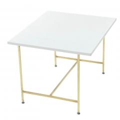 Paul McCobb Vitrolite and Brass Side End Table 1960 - 4323510