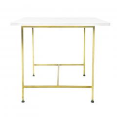 Paul McCobb Vitrolite and Brass Side End Table 1960 - 4323511