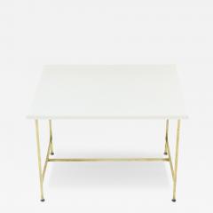 Paul McCobb Vitrolite and Brass Side End Table 1960 - 4325619