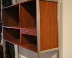 Paul McCobb Walnut Modular Wall Shelving System with Desk by Paul McCobb for H Sacks - 101981