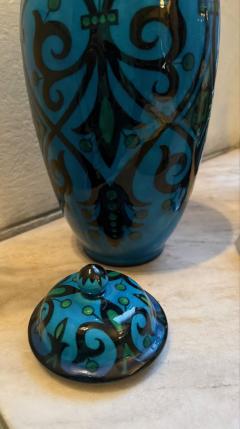 Paul Milet Paul Milet for S vres Lidded Amphora Vase Decorated by L Bourgeot France - 4470812