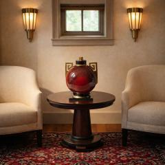 Paul Milet S vres Ceramic Vase with Patinated Metal Mounts by Paul Milet France 1920s - 4496212