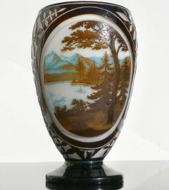 Paul Nicolas Monumental D Argental Paul Nicolas Cameo Landscape Vase - 3008240