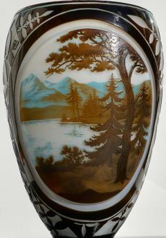 Paul Nicolas Monumental D Argental Paul Nicolas Cameo Landscape Vase - 3008241