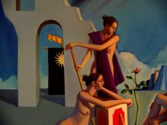 Paul Rossi The Three Graces II Contemporary Figurative Oil Painting - 1374772