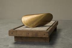 Paul Schatz Large Geometrical Sculpture in Sand Cast Brass - 4468139