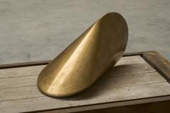 Paul Schatz Large Geometrical Sculpture in Sand Cast Brass - 4468140