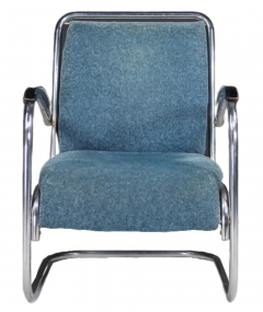 Paul Schuitema 1930s design Paul Schuitema chromed Bauhaus armchair - 2977591