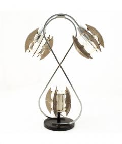 Paul Secon for Sompex Mid Century String and Chrome Lamp - 1832200