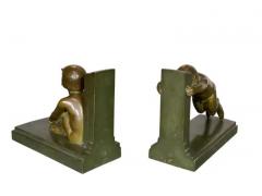 Paul Silvestre Pair of Art Deco Bronze Bookends by Paul Silvestre - 4130124