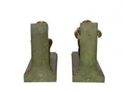 Paul Silvestre Pair of Art Deco Bronze Bookends by Paul Silvestre - 4130132