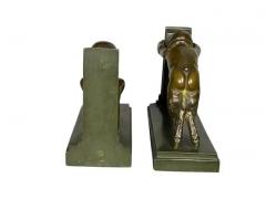 Paul Silvestre Pair of Art Deco Bronze Bookends by Paul Silvestre - 4130148