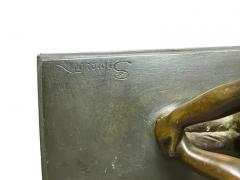 Paul Silvestre Pair of Art Deco Bronze Bookends by Paul Silvestre - 4130193