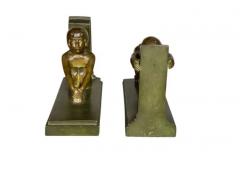 Paul Silvestre Pair of Art Deco Bronze Bookends by Paul Silvestre - 4130197