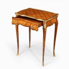 Paul Sormani A delicate Napoleon III kingwood parquetry side table attributed to Sormani - 2106873