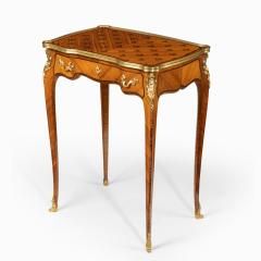 Paul Sormani A delicate Napoleon III kingwood parquetry side table attributed to Sormani - 2106874