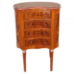 Paul Sormani Early 20th Century French Louis XVI Style Kidney Shaped Nightstand - 3220194