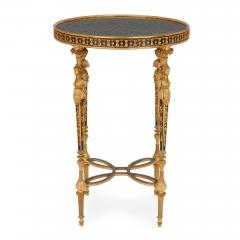 Paul Sormani Neoclassical style French antique ormolu and marble side table - 1469608