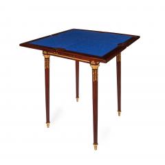 Paul Sormani Ormolu rosewood and mahogany antique card table by Sormani - 1443663