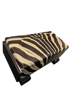Paul T Frankl ART DECO ZEBRA SKIN BENCH IN CURVED WOOD FRAME BY PAUL FRANKL - 4605128