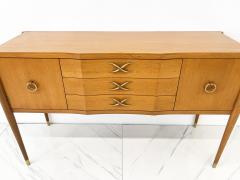 Paul T Frankl Mahogany and Brass Sideboard Paul Frankl Brown Saltman 1940s - 4278148
