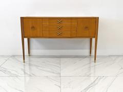 Paul T Frankl Mahogany and Brass Sideboard Paul Frankl Brown Saltman 1940s - 4278151