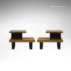 Paul T Frankl Paul Frankl Tiered Walnut Side Tables - 127952