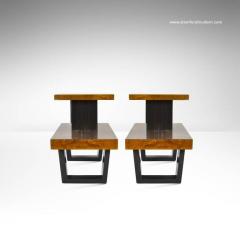 Paul T Frankl Paul Frankl Tiered Walnut Side Tables - 127953