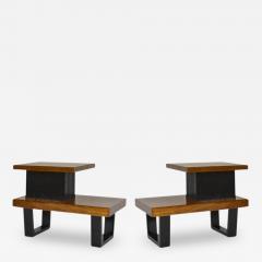 Paul T Frankl Paul Frankl Tiered Walnut Side Tables - 129745