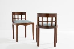 Paul T Frankl Paul T Frankl pair of side chairs curly walnut mohair velvet 1933 - 4373982