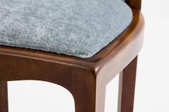 Paul T Frankl Paul T Frankl pair of side chairs curly walnut mohair velvet 1933 - 4373990