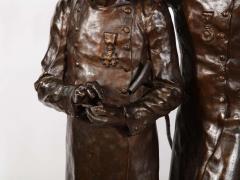 Paul Thubert Paul Thubert English 19th Century a Large Bronze Sculpture of War Veterans - 2137813