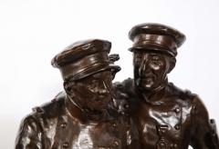 Paul Thubert Paul Thubert English 19th Century a Large Bronze Sculpture of War Veterans - 2137817