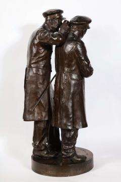 Paul Thubert Paul Thubert English 19th Century a Large Bronze Sculpture of War Veterans - 2137819