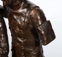 Paul Thubert Paul Thubert English 19th Century a Large Bronze Sculpture of War Veterans - 2137822