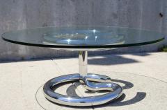 Paul Tuttle Glass and Chrome Anaconda Coffee Table by Paul Tuttle for Str ssle - 107039