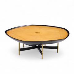Paul Tuttle Paul Tuttle Winsor White Baker Transition Collection Oak Brass Coffee Table - 4392115