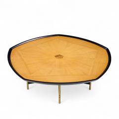 Paul Tuttle Paul Tuttle Winsor White Baker Transition Collection Oak Brass Coffee Table - 4392116