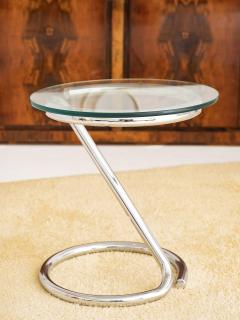 Paul Tuttle Vintage Tubular Chrome Z Accent Table - 2716219