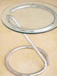 Paul Tuttle Vintage Tubular Chrome Z Accent Table - 2716222