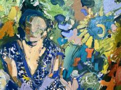Paul Wadsworth Blue Sari In The Sunflower Garden - 1613791