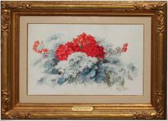 Paul de Longpr Queen Annes Lace and Geraniums - 3434766