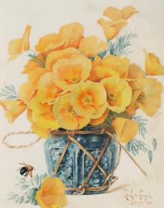 Paul de Longpr Still Life of Poppies in Vase - 3515185